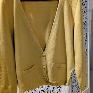 Club Monaco Mustard Cardigan